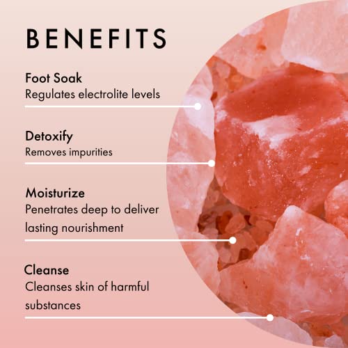Beaute De Provence Pink Himalayan Bath Salts with Rose Buds - 100% Natural Aromatherapy
