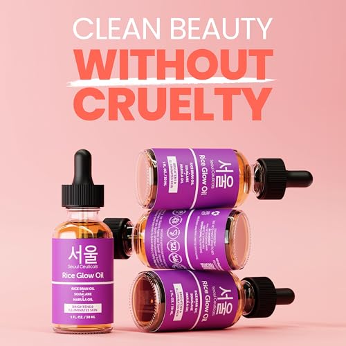 SeoulCeuticals Rice Bran Oil for Face & Skin - Korean Hydrating & Anti-Aging Oil 1oz