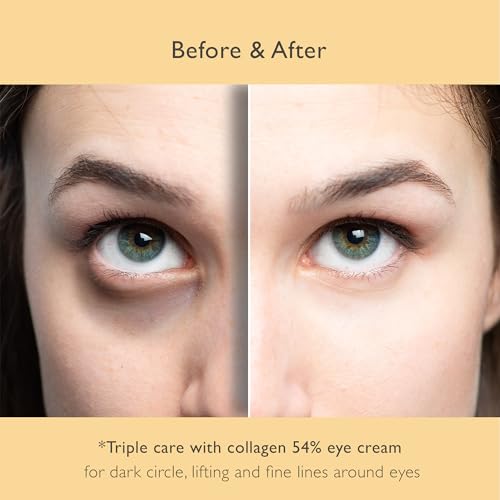 NOWATER Collagen Eye Cream for Under Eyes - Hydrating Korean Skincare, Day & Night