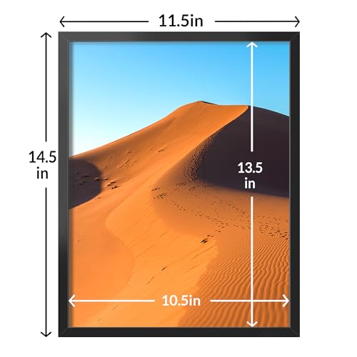 11x14 Black Picture Frame 2-Pack with HD Plexiglass