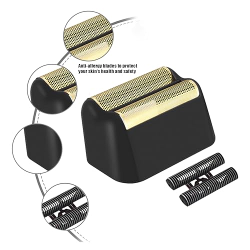 Colorski Black 5-Star Series Shaver Replacement Foil & Cutter Bar for Wahl 7031-100, 7043-100 - Professional Close Shaving Head