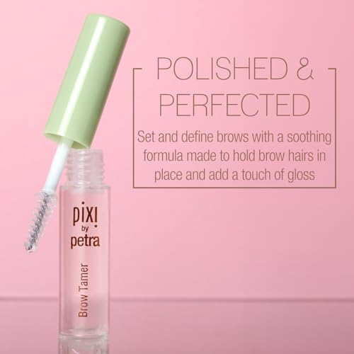 Pixi Beauty Clear Eyebrow Gel - Long-Wearing Translucent Brow Setter with Aloe Vera, 4.5 ml