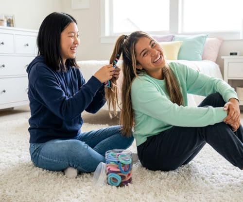 Terry Cloth Hair Ties for Women, 50 Pack Multicolor Scrunchies
