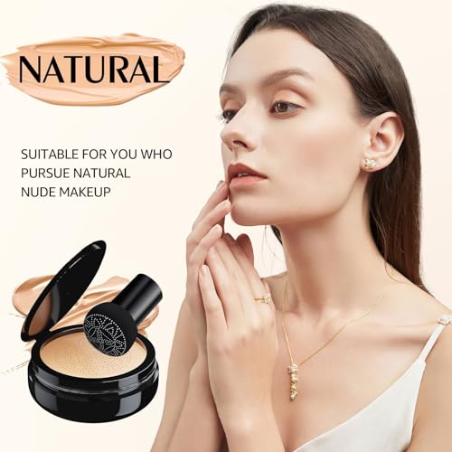 OETUIOW 3.21oz Natural Full Coverage Cushion Foundation & Concealer