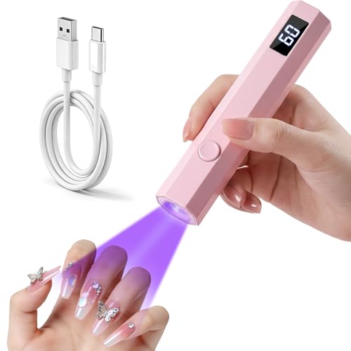 Handheld UV Nail Light - Mini LED Lamp with 20/60s Timer
