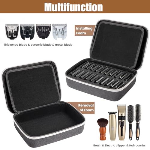 Noverlife Hairdressing Blade Holder Case for 20 Metal Clipper Guards – Variation: Hairdressing Blads Bag