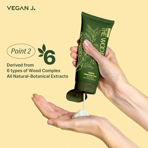 Vegan Wood Cleansing Foam 50g | Deep Pore Impurity Removal, Gentle & Hypoallergenic