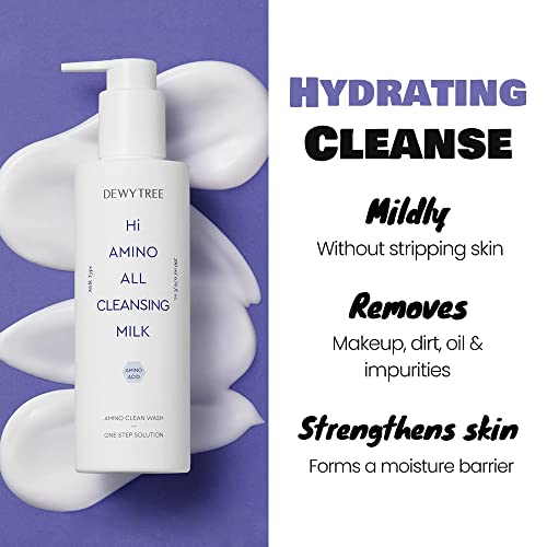 DEWYTREE Hi Amino All Cleansing Milk - Hydrating Facial Cleanser for