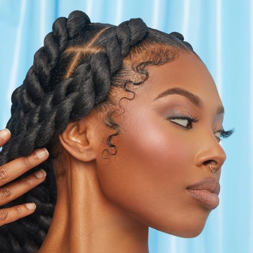 KISS Maximum Hold Edge Fixer - Non-Greasy Gel with Biotin B7, Pineapple Scent, 3.38 oz