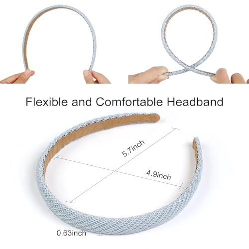 AIBFRID Trendy Non-Slip Knitted Headbands for Women - 4 Pack