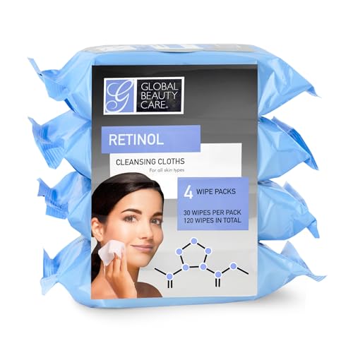 Global Beauty Care Retinol Makeup Remover Wipes - 120 Count