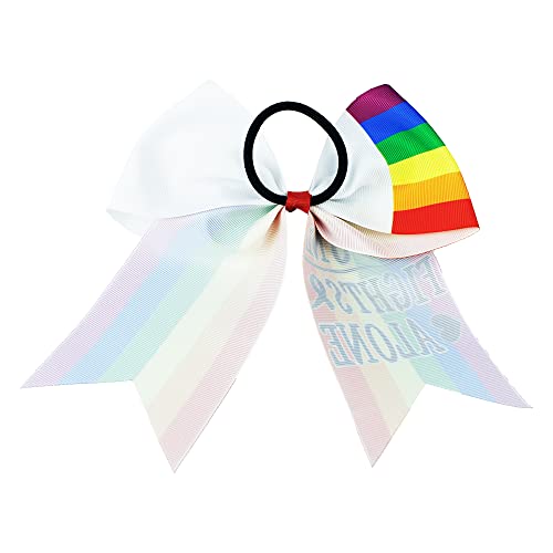 Breast Cancer Awareness Ribbon Hair Bow Ponytail Holder Pink Out Bow BCA01 Pink-A2