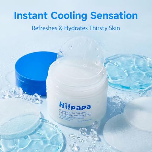 HI!PAPA Cooling Toner Pads - Hydrating Hydrogel for Sensitive Skin, 90 Pads