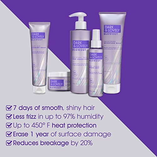 Dark and Lovely Blowout Heat Shield Hair Primer & Protectant Spray, 4.4 oz