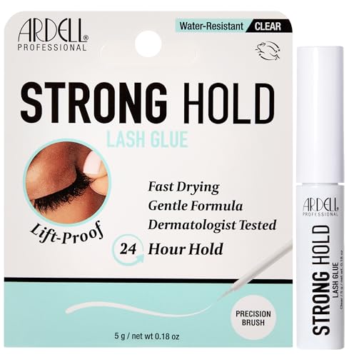 Ardell Strong Hold Lash Glue - Waterproof Clear Adhesive, 5g