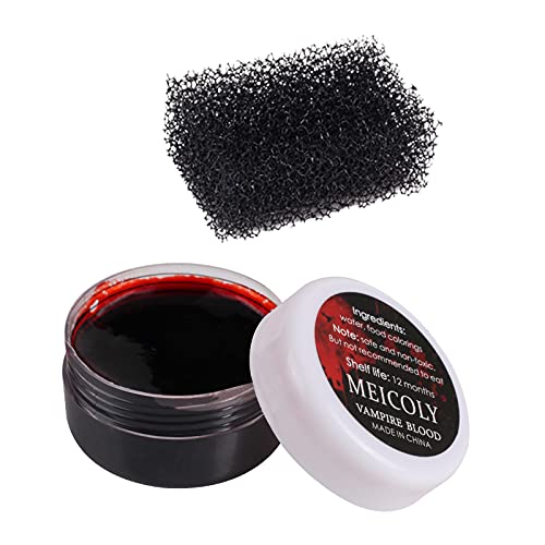 30g Coagulated Blood Gel for SFX Makeup with Stipple Sponge