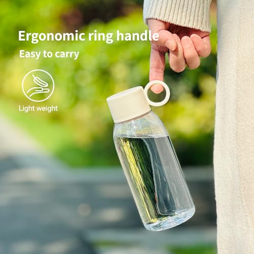 emoi 15oz Kids Water Bottle - Clear, Leak-Proof, BPA-Free