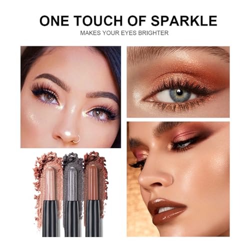 SAUBZEAN Silver Gray Eyeshadow Stick B04 Waterproof Long-Lasting Cream with Subtle Shimmer