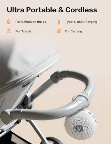 FEKTIK Portable Sound Machine with 21 Soothing Sounds & Timer