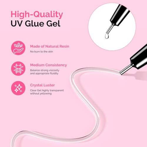 MelodySusie 15g Strong Rhinestone Nail Glue for Nail Art