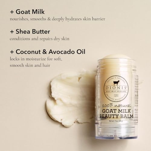 Dionis Goat Milk Multi-Use Beauty Balm - Moisturizing Shea & Coconut Oil