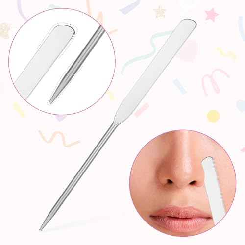 JJUNW 3-Piece Stainless Steel Makeup Spatula Set for Even Application