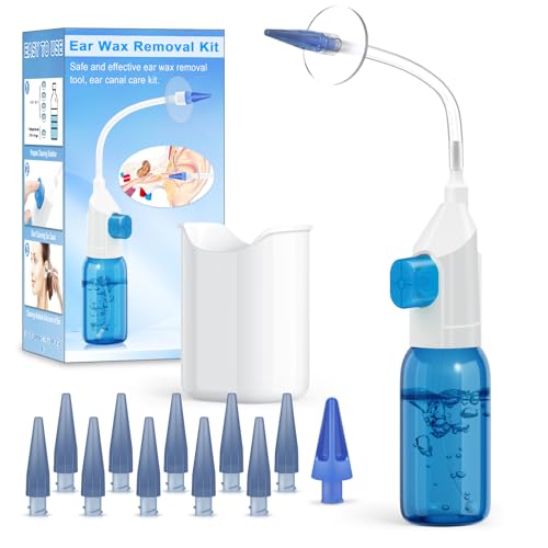 Ear Wax Removal Kit with Ear Tips, Basin & Irrigation System - Safe Ear Cleaning