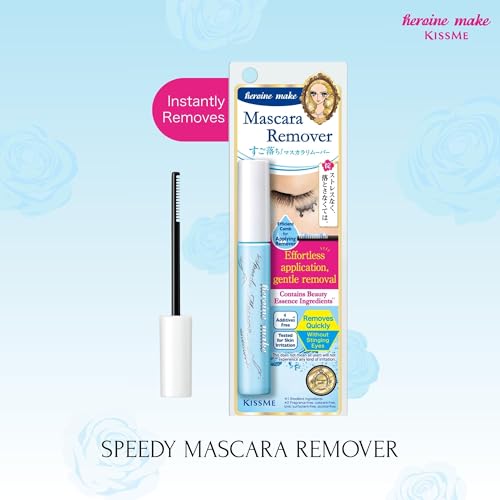 Heroine Make Waterproof Mascara Remover Wand | Gentle Eye Makeup Remover for Sensitive Eyes | Travel Size
