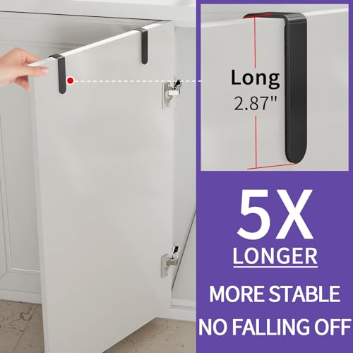 Over Cabinet Towel Holder - 2 Pack Stainless Steel Towel Bars for Kitchen