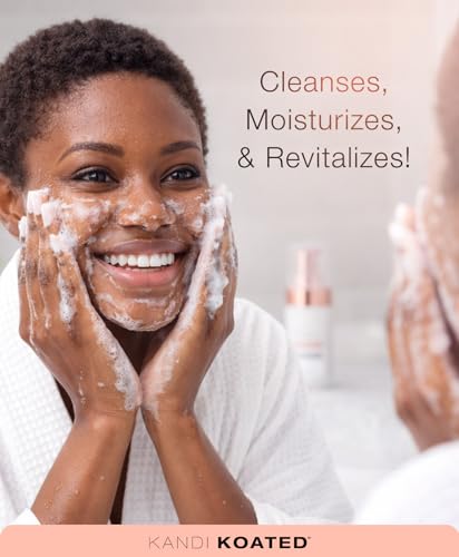 Kandi Koated Age-Renewal Foaming Facial Cleanser with Turmeric & B3, 3.4 oz