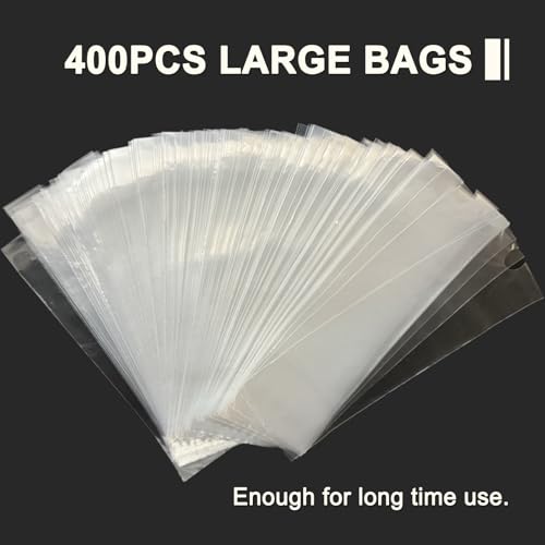 Yugui 400pcs Clear Disposable Tattoo Machine Pen Covers - XL Size 2.56x7.09 inch
