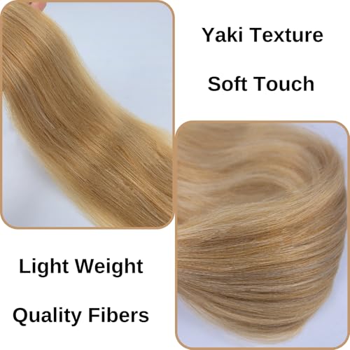 Leticia Honey Blonde Pre-Stretched Braiding Hair Extensions - 16 Inch Synthetic Knotless