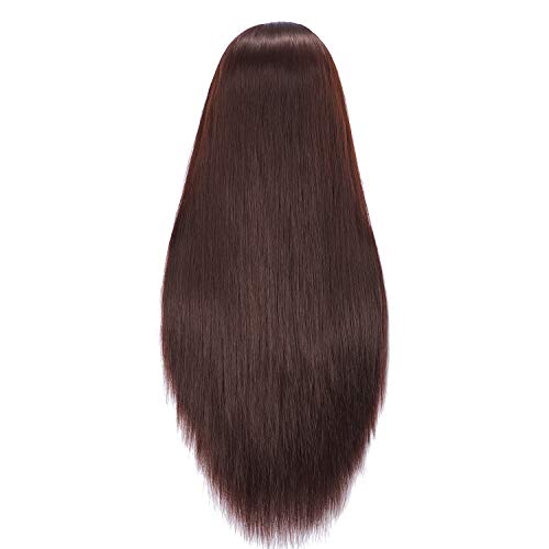 Hairlink 28-Inch Synthetic Hair Mannequin Head with Table Clamp Stand