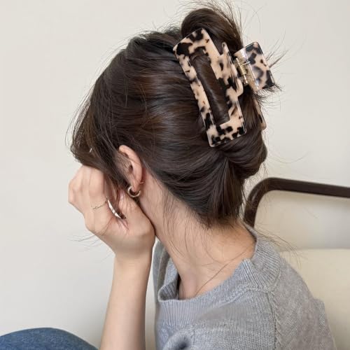 Aileam Large Tortoiseshell Acetate Hair Claw Clips - 2 Pack