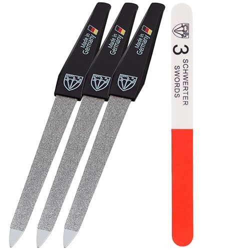 3 Swords Germany Sapphire Nail File Set – 3 Pieces with Buffer