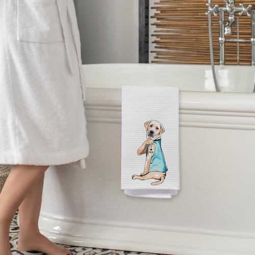 Funny Labrador Kitchen Towels - Decorative 16x24 Inch Hand Towels