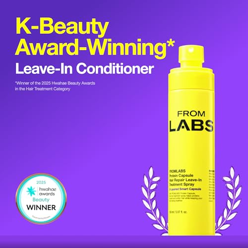 FROMLABS Protein Capsule Leave?In Treatment Spray, Lightweight Hydrating Mist for Heat Protection (Up to 428¡ÆF / 220¡ÆC), Frizz Control & Split Ends Repair, Color?Safe, Fine?Hair Friendly, 5.07 fl oz