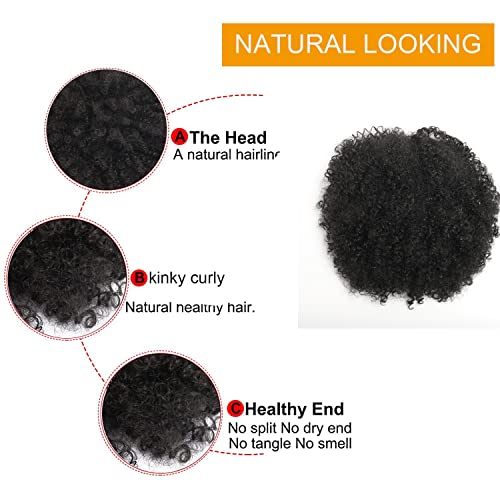 CECINILL Afro Puff Drawstring Ponytail Extension - Kinky Curly Hairpiece