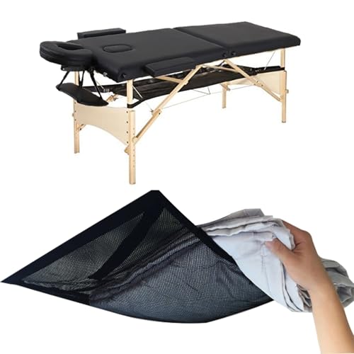 Extra Large Under-Desk Massage Bed Storage Mesh Pocket - 51 x 21 Inch