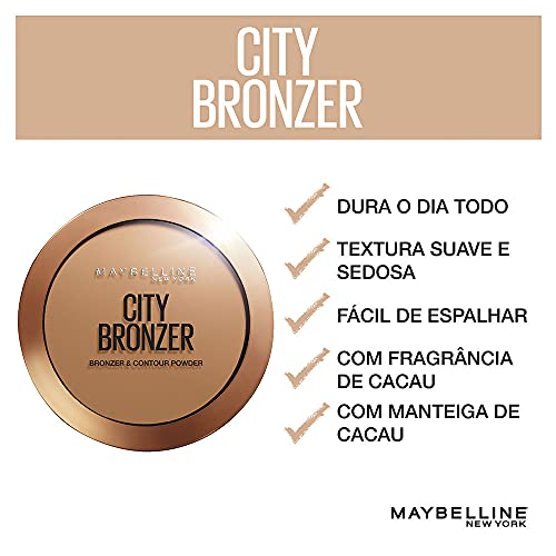 Maybelline City Bronzer Powder - Bronzer & Contour, Medium Tones, 0.32 oz