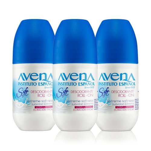 Avena Oatmeal Deodorant Roll-On, Alcohol-Free, 3-Pack, 2.5 Oz Each