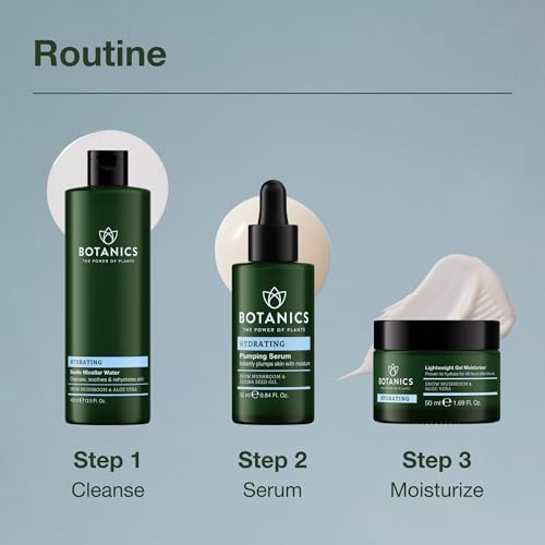 Botanics Hydrating Face Serum with Snow Mushroom & Jojoba Oil, 0.84 oz