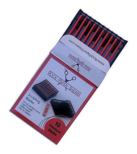 Hair Sculpting Razor Blades Replacement Set for Styling - 10 Pack