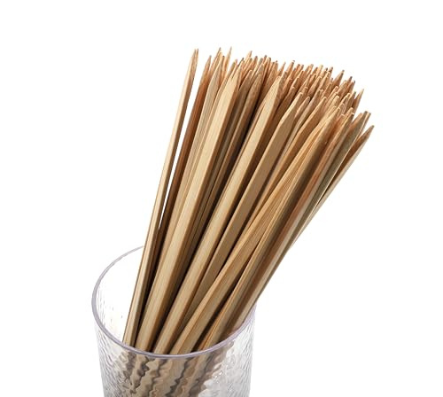 GET 8" Heavy-Duty Bamboo Skewers - Pack of 100 for Grilling