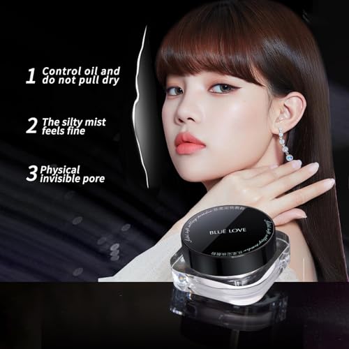 BLUE LOVE Loose Setting Powder - Oil Control, Waterproof, Translucent