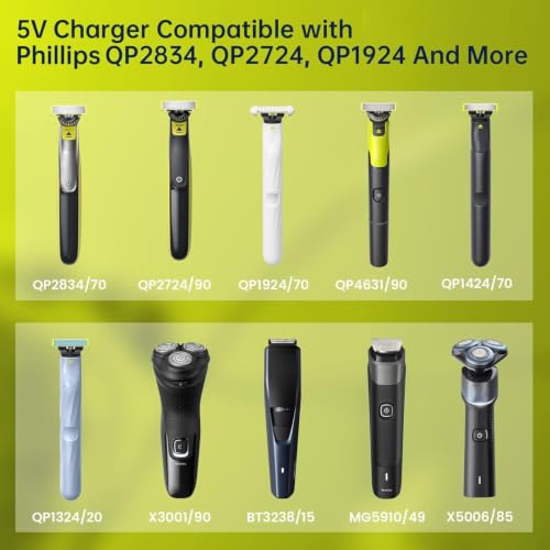 Type-C Shaver Charger Adapter for Philips Norelco 2000-9000 Series