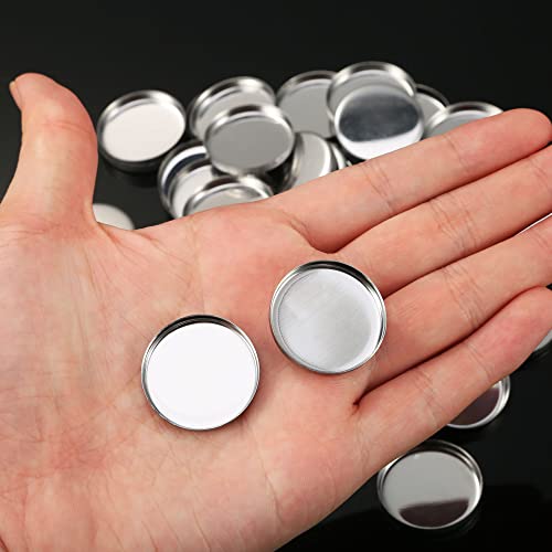 50 Pack Magnetic Eyeshadow Pans - 26mm Refillable Makeup Palette Containers