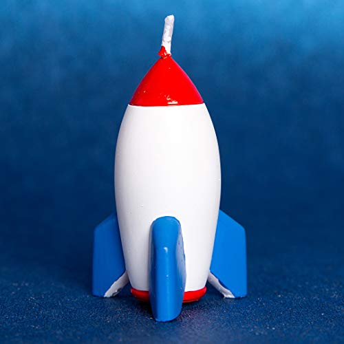 Rocket Birthday Candle - Outer Space Theme for Kids' Parties