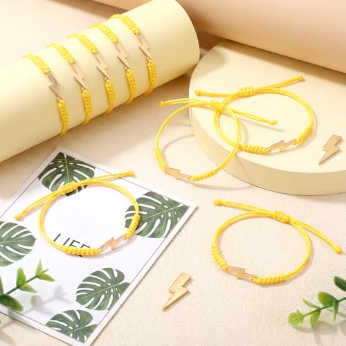 Ecation Adjustable Lightning Party Favor Bracelets - Bulk Gifts