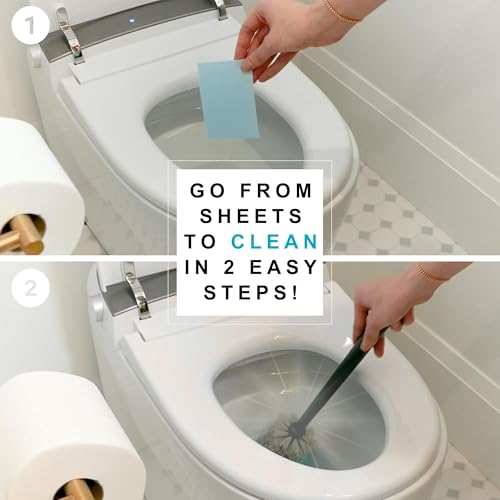 Dissolvable Toilet Bowl Cleaner Sheets - Pine Scent, 40 Sheets